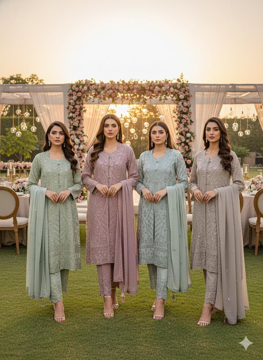 HOOR TEX PRESENT FULL STITCHED PAKISTANI SUIT SERIES 471 A-471 D 1
