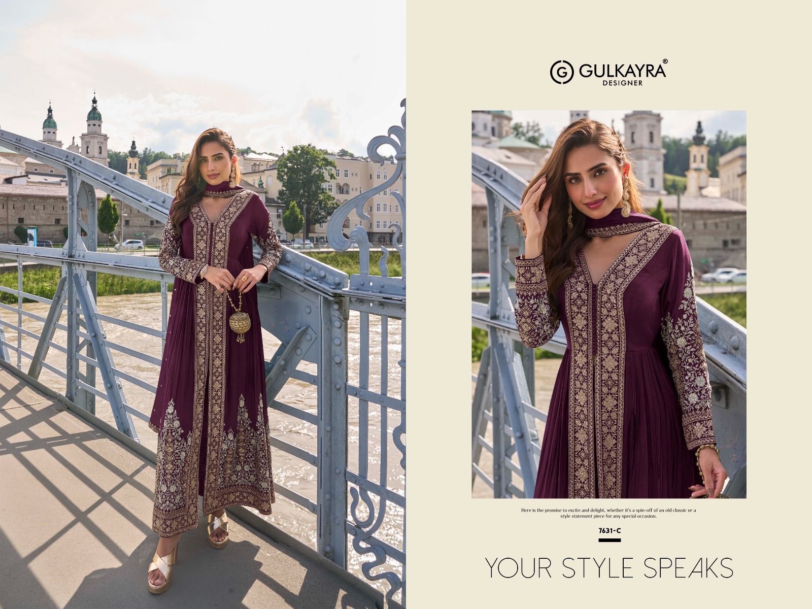 GULKAIRA DESINER PRESENT FIZA  SERIES 7631A-7631 C 1