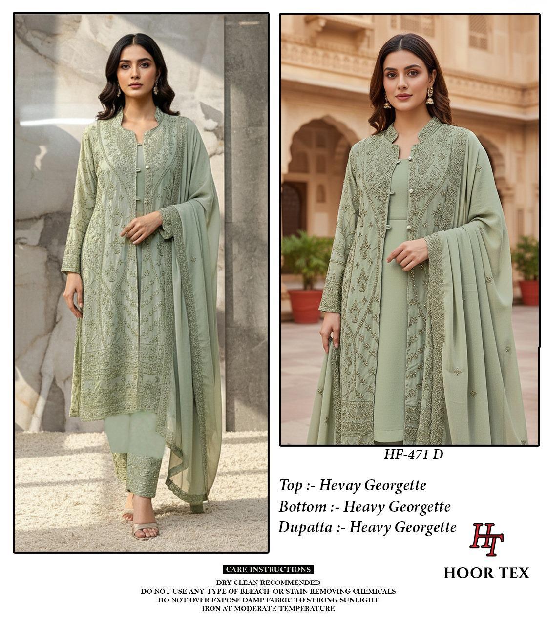 HOOR TEX PRESENT FULL STITCHED PAKISTANI SUIT SERIES 471 A-471 D 3
