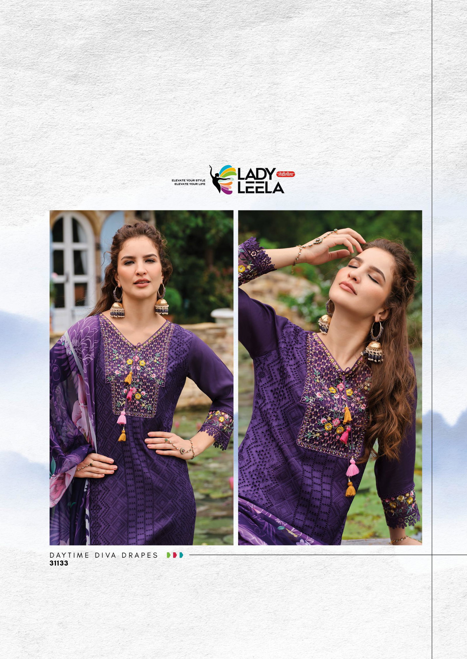 LADY LEELA IZAHAR READYMADE 3 PCS KURTI SERIES 31131-31136 14