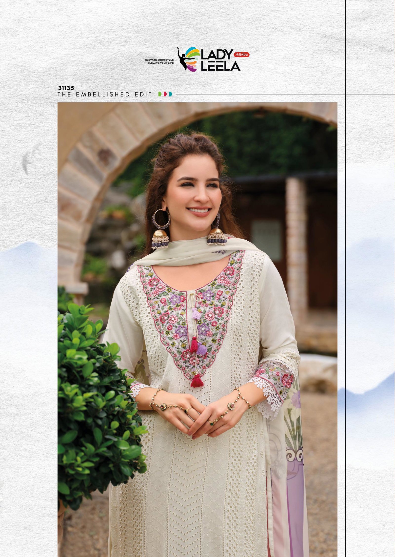 LADY LEELA IZAHAR READYMADE 3 PCS KURTI SERIES 31131-31136 4