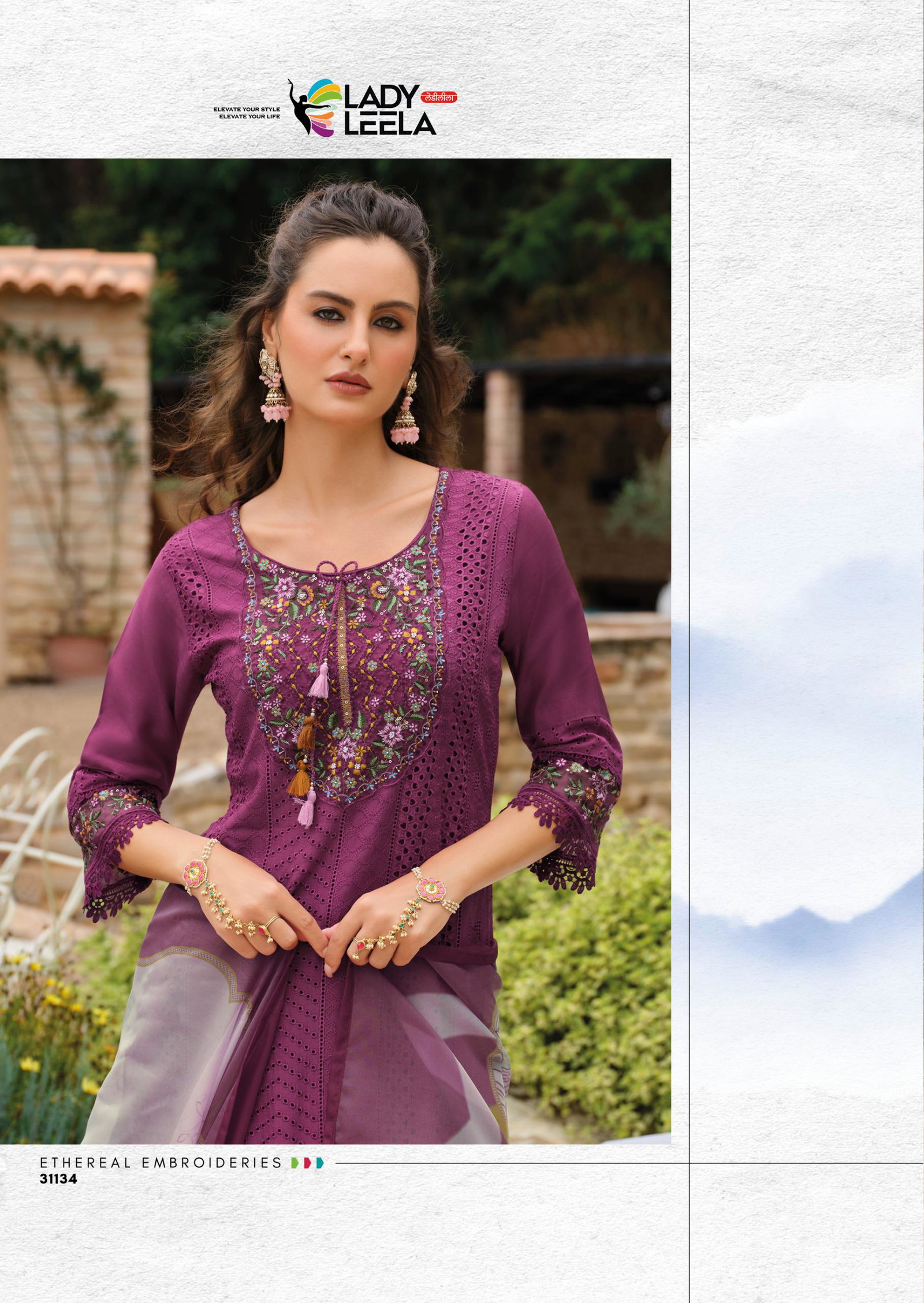 LADY LEELA IZAHAR READYMADE 3 PCS KURTI SERIES 31131-31136 5