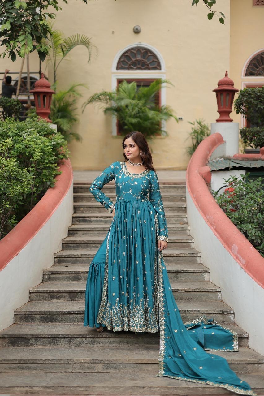 PREMIUM READYMADE TOP SHARA DUPPATA SERIES 9193 5
