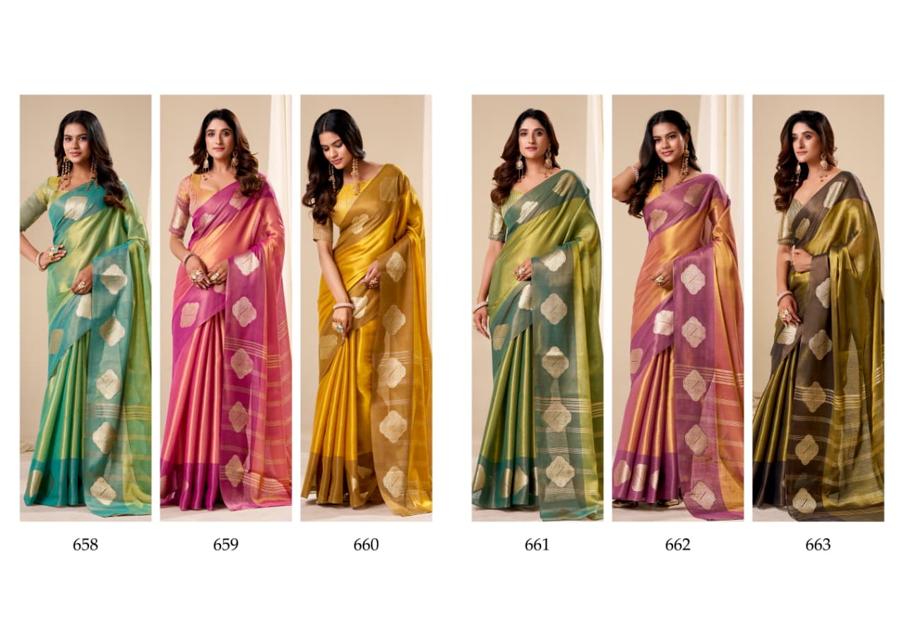 RAJPATH HANDLOOM TISSUE SOFT SILK SUNLIGHT SERIES 658-663 6