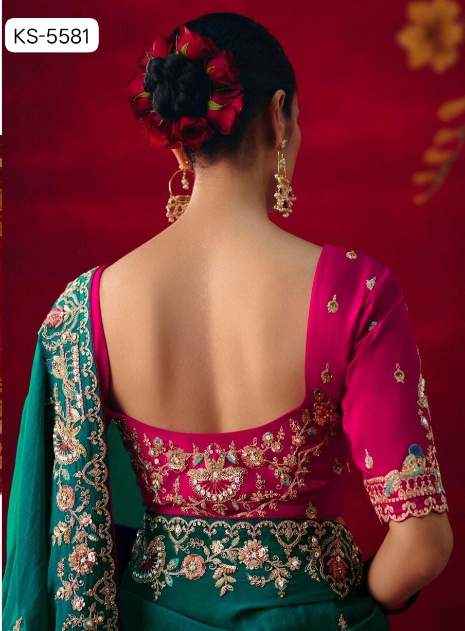 Kimora Nari pure silk saree series 5581-5591 18