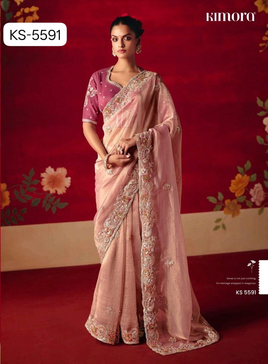 Kimora Nari pure silk saree series 5581-5591 17