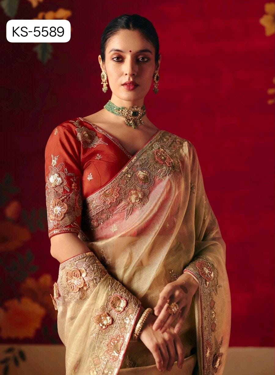 Kimora Nari pure silk saree series 5581-5591 3