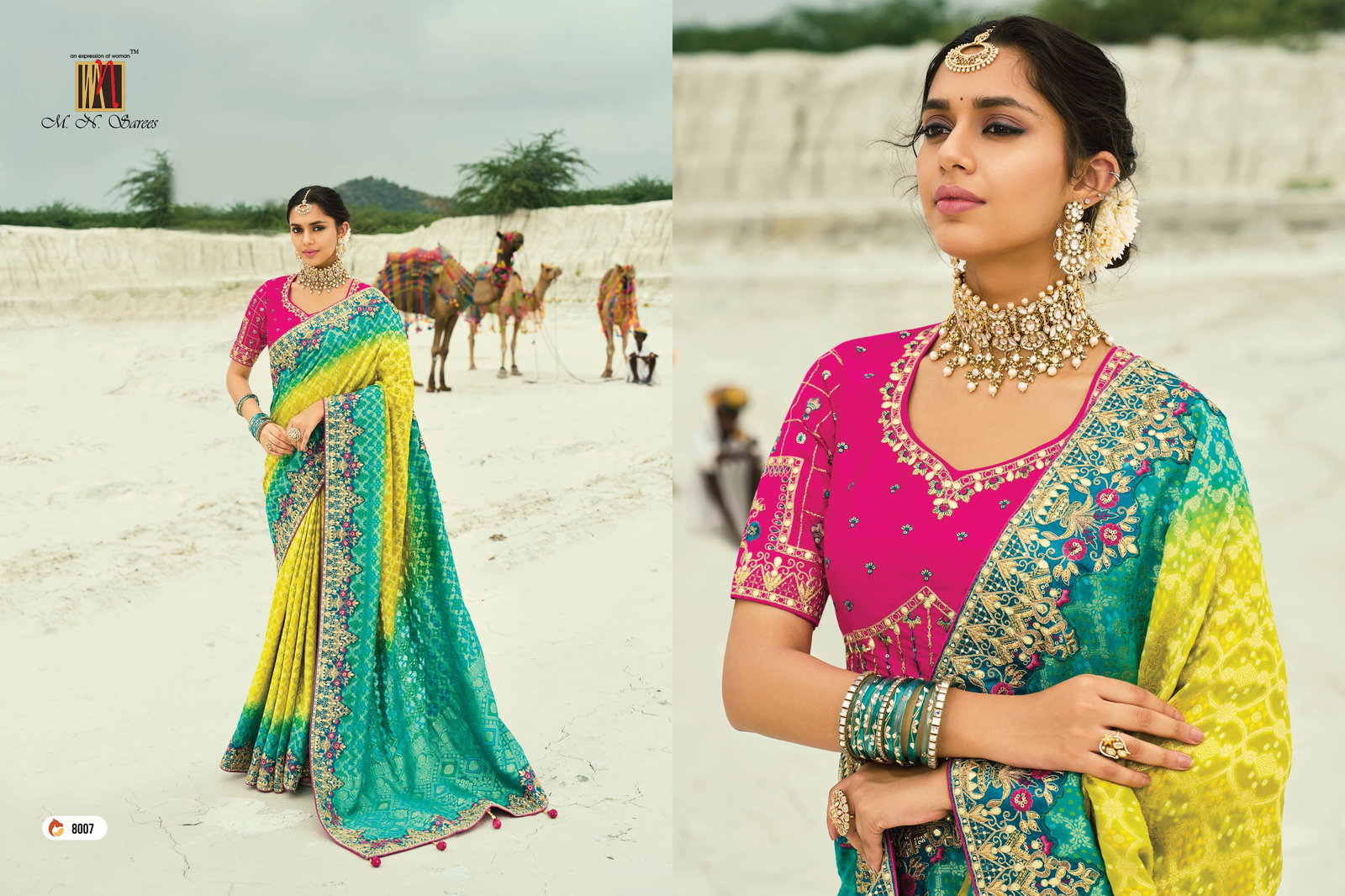 MN SHAHI POSHAK VOL 4 SERIES 8001 -8013 BRIDAL SAREE 4