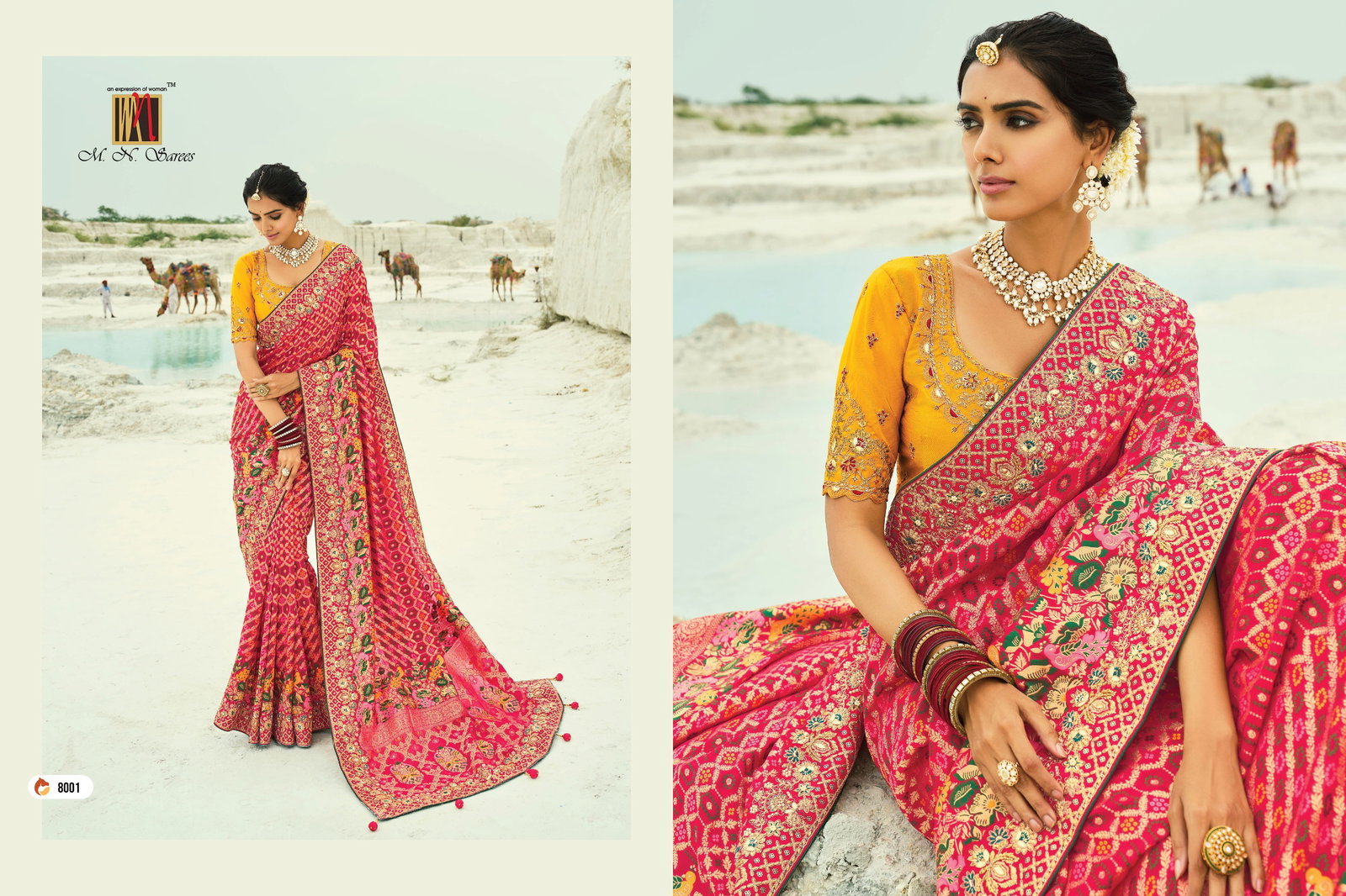 MN SHAHI POSHAK VOL 4 SERIES 8001 -8013 BRIDAL SAREE 11