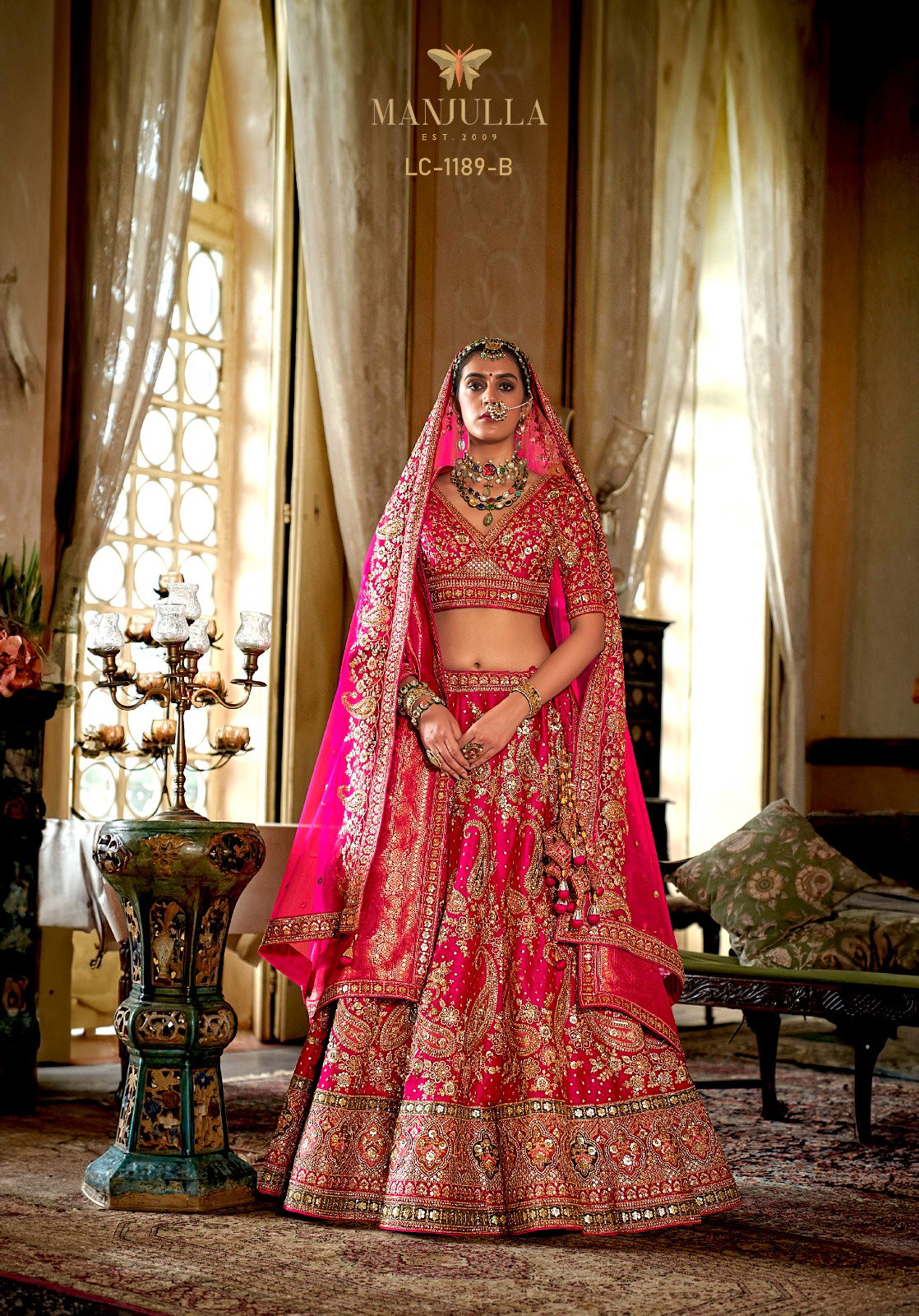 MANJULA PRESNET DULHAN VOL 01 SERIES 1141 BRIDAL LEHENGA CHOLI 2