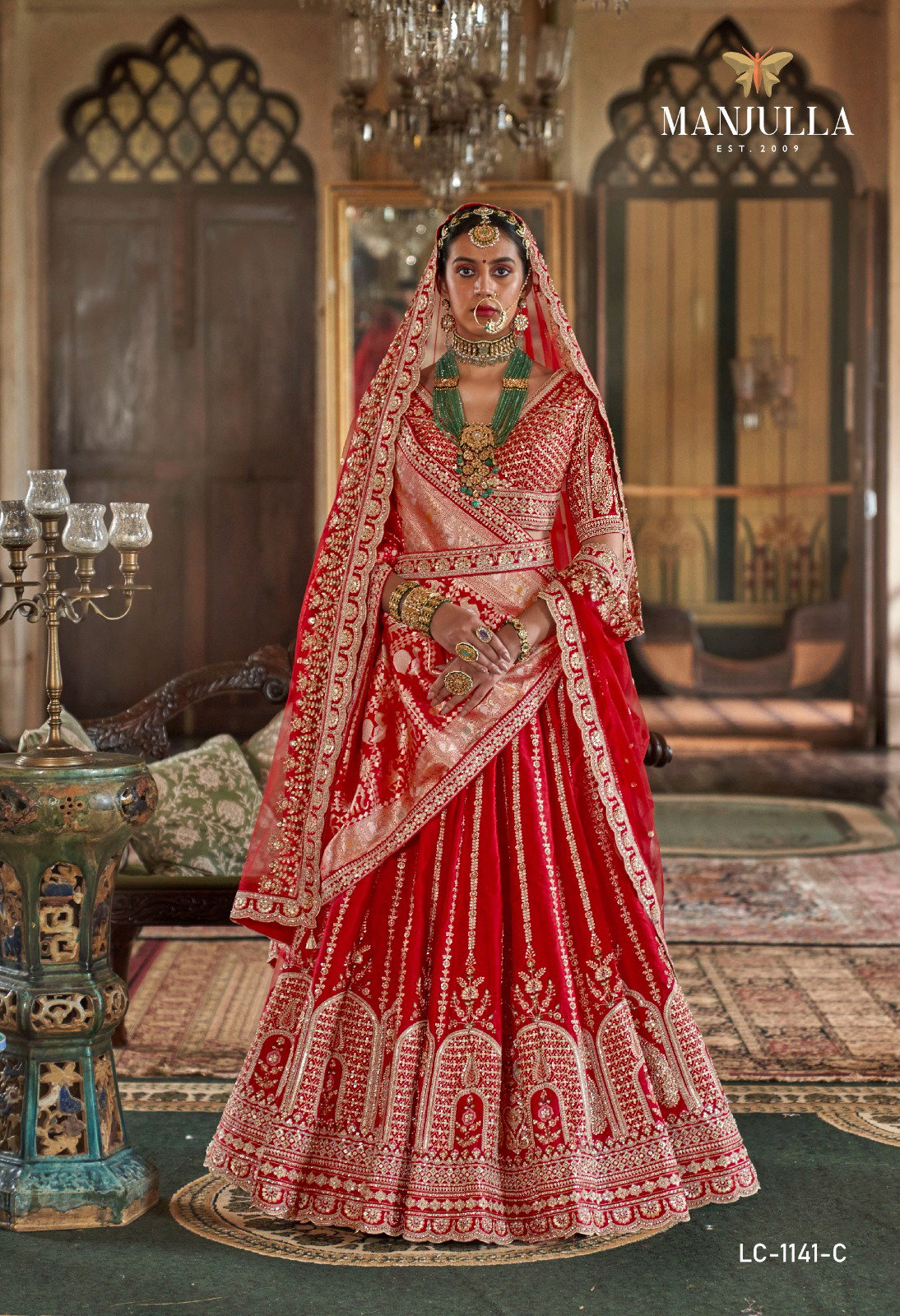 MANJULA PRESNET DULHAN VOL 01 SERIES 1141 BRIDAL LEHENGA CHOLI 16