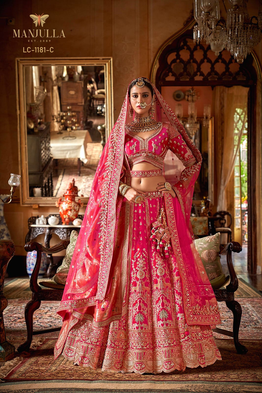 MANJULA PRESNET DULHAN VOL 01 SERIES 1141 BRIDAL LEHENGA CHOLI 13