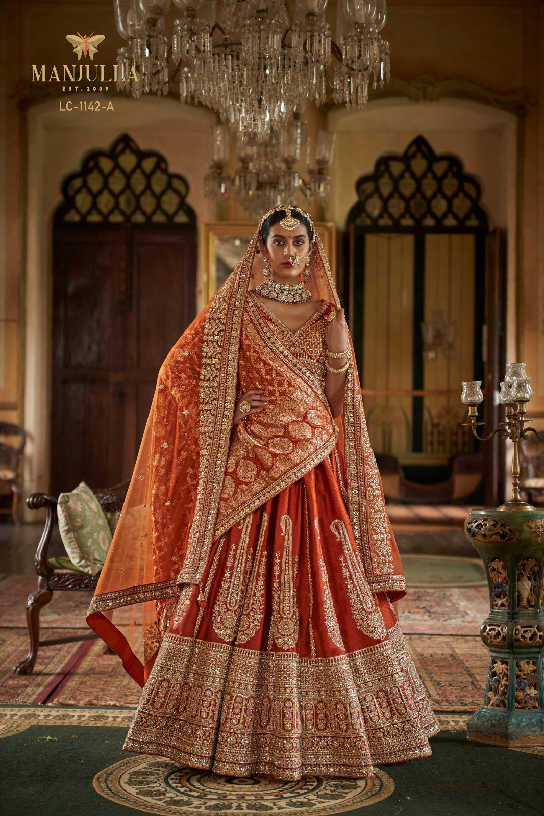 MANJULA PRESNET DULHAN VOL 01 SERIES 1141 BRIDAL LEHENGA CHOLI 9