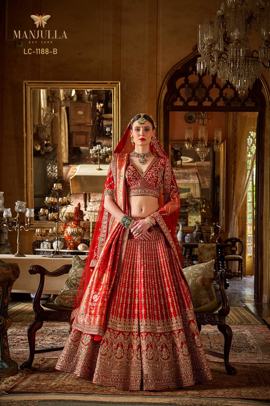 MANJULA PRESNET DULHAN VOL 01 SERIES 1141 BRIDAL LEHENGA CHOLI 10