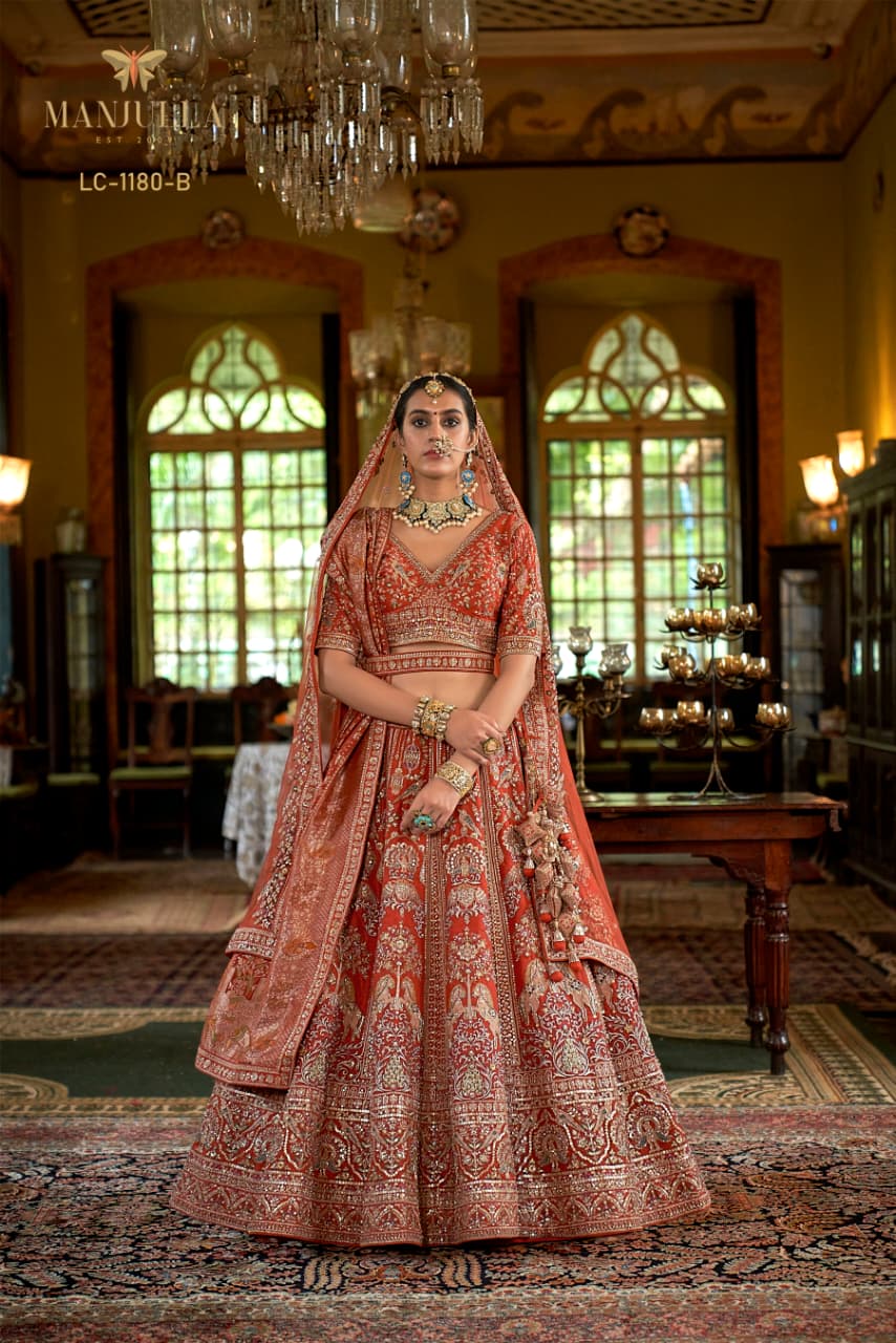 MANJULA PRESNET DULHAN VOL 01 SERIES 1141 BRIDAL LEHENGA CHOLI 5