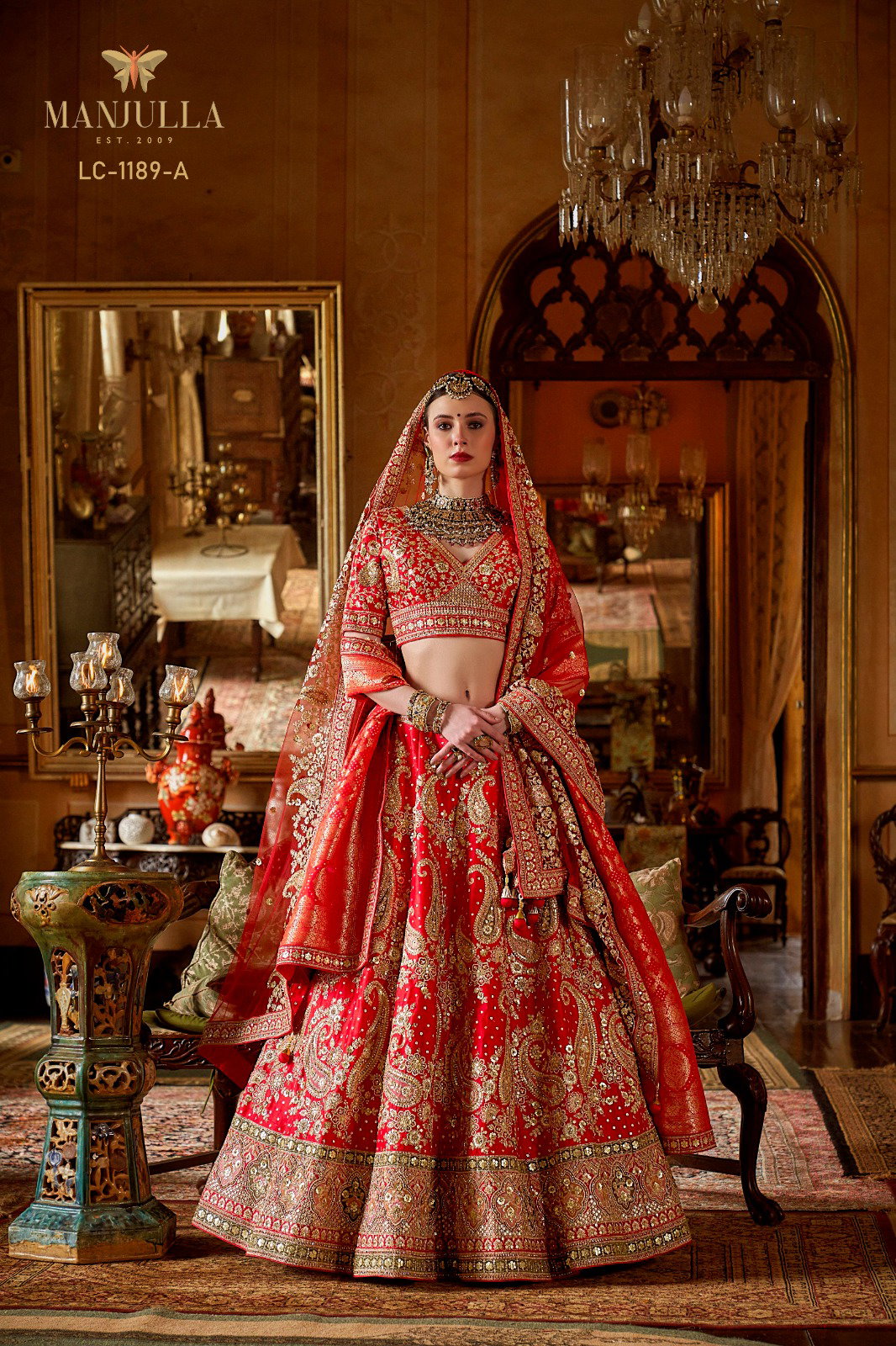 MANJULA PRESNET DULHAN VOL 01 SERIES 1141 BRIDAL LEHENGA CHOLI 7