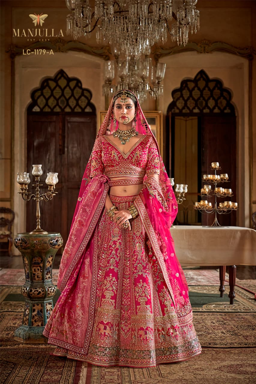 MANJULA PRESNET DULHAN VOL 01 SERIES 1141 BRIDAL LEHENGA CHOLI 6