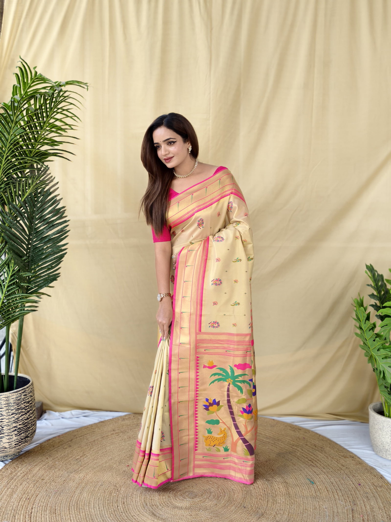 T.S PRESENT SOFT TISSUE SILK SAREE SERIES 6005 3