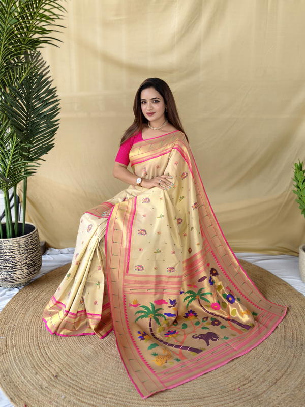 T.S PRESENT SOFT TISSUE SILK SAREE SERIES 6005