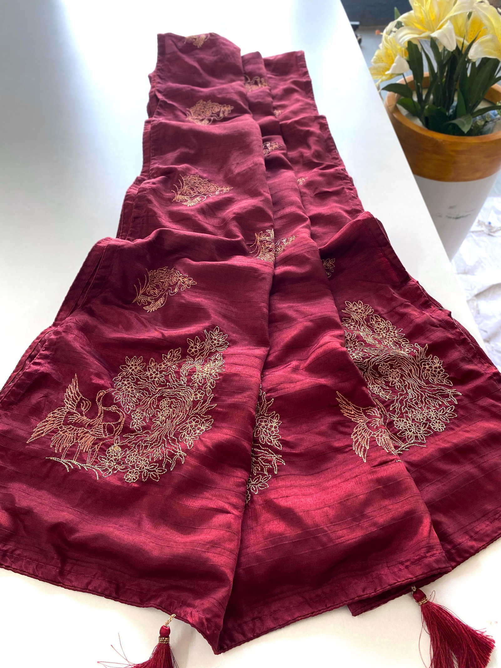 T.S PRESENT NEW CONCEPT OF SILK WITH  ZARI AND EMBROIDERY SERIES AMAYA 1