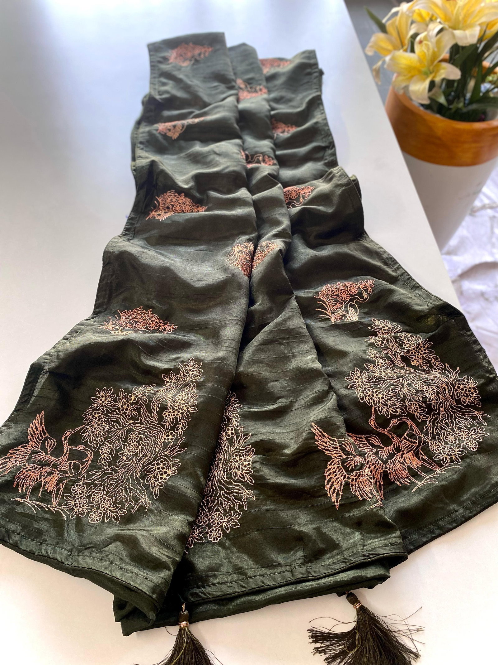 T.S PRESENT NEW CONCEPT OF SILK WITH  ZARI AND EMBROIDERY SERIES AMAYA 16