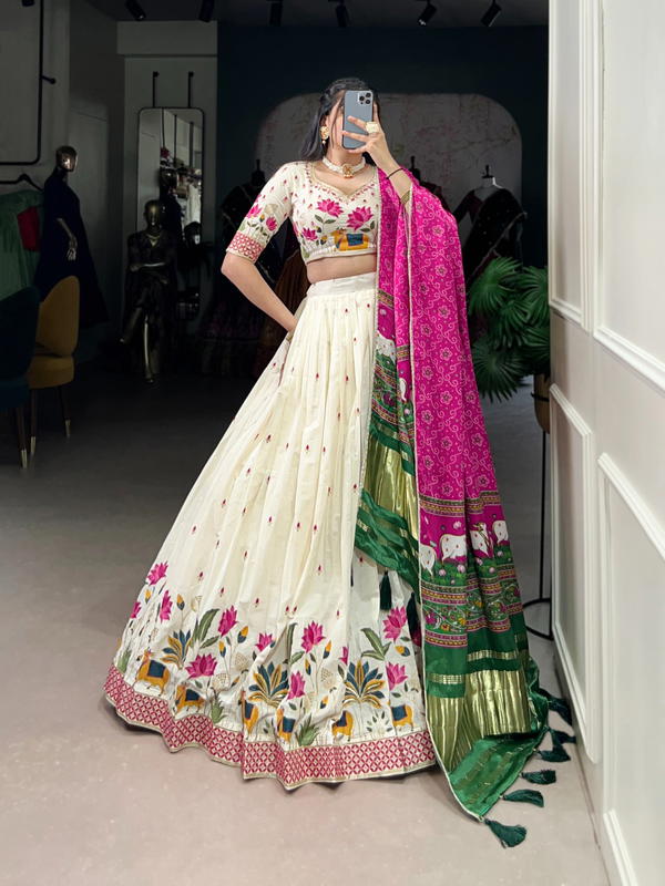 LNB PRESENT KHADI ELEGENCE LEHENGA CHOLI SERIES 1437
