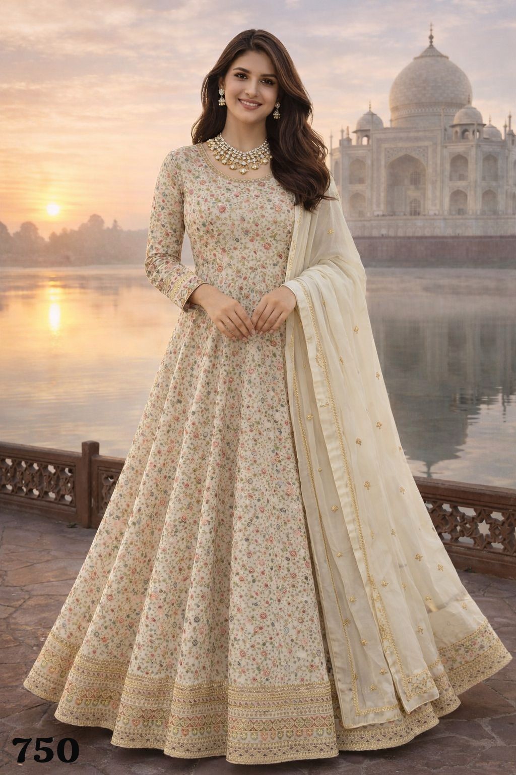 MRUDANGI PRESENT DHARA SERIES 749 FULL GOWN STYLE 4