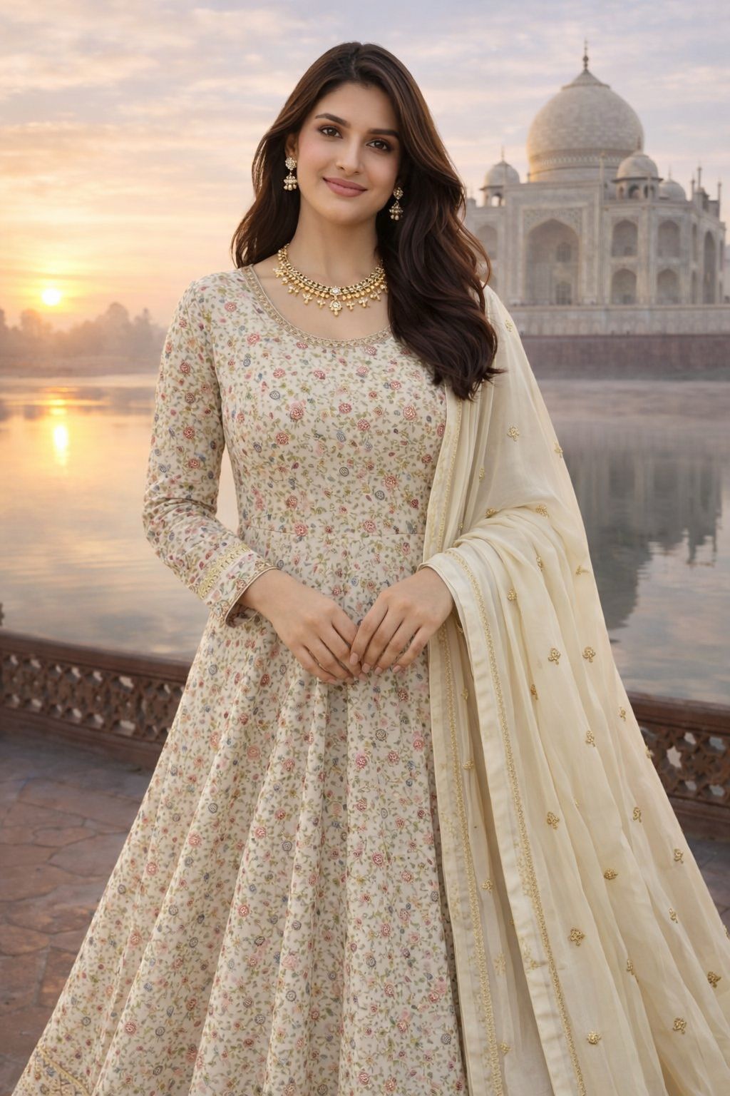 MRUDANGI PRESENT DHARA SERIES 749 FULL GOWN STYLE 5