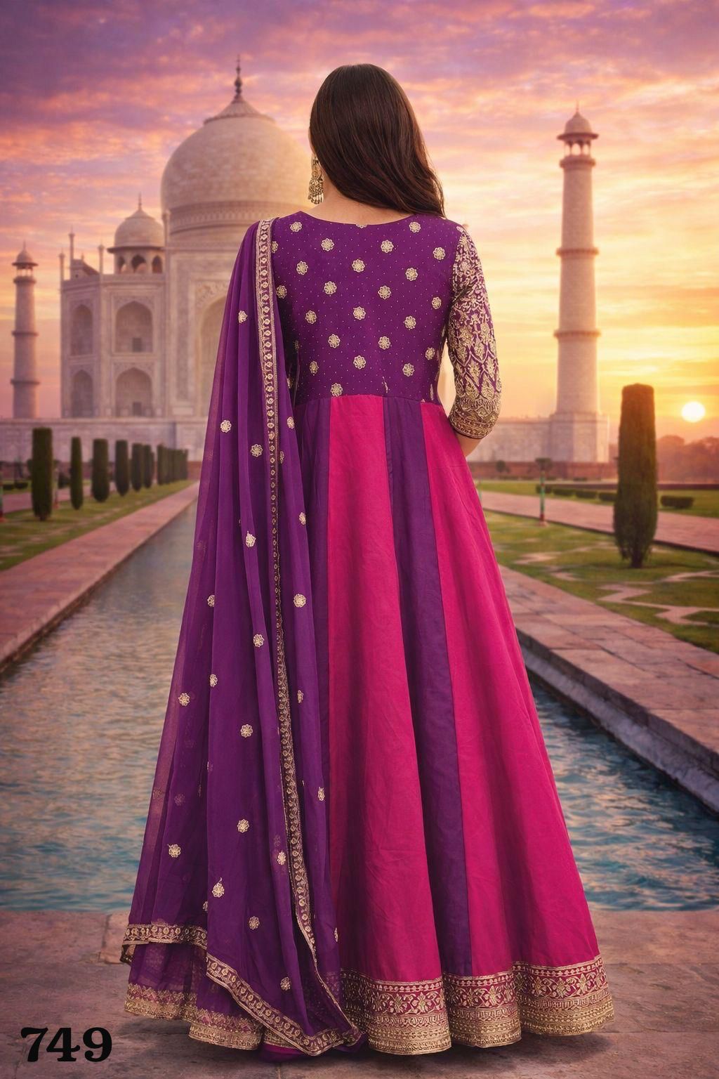 MRUDANGI PRESENT DHARA SERIES 749 FULL GOWN STYLE 6