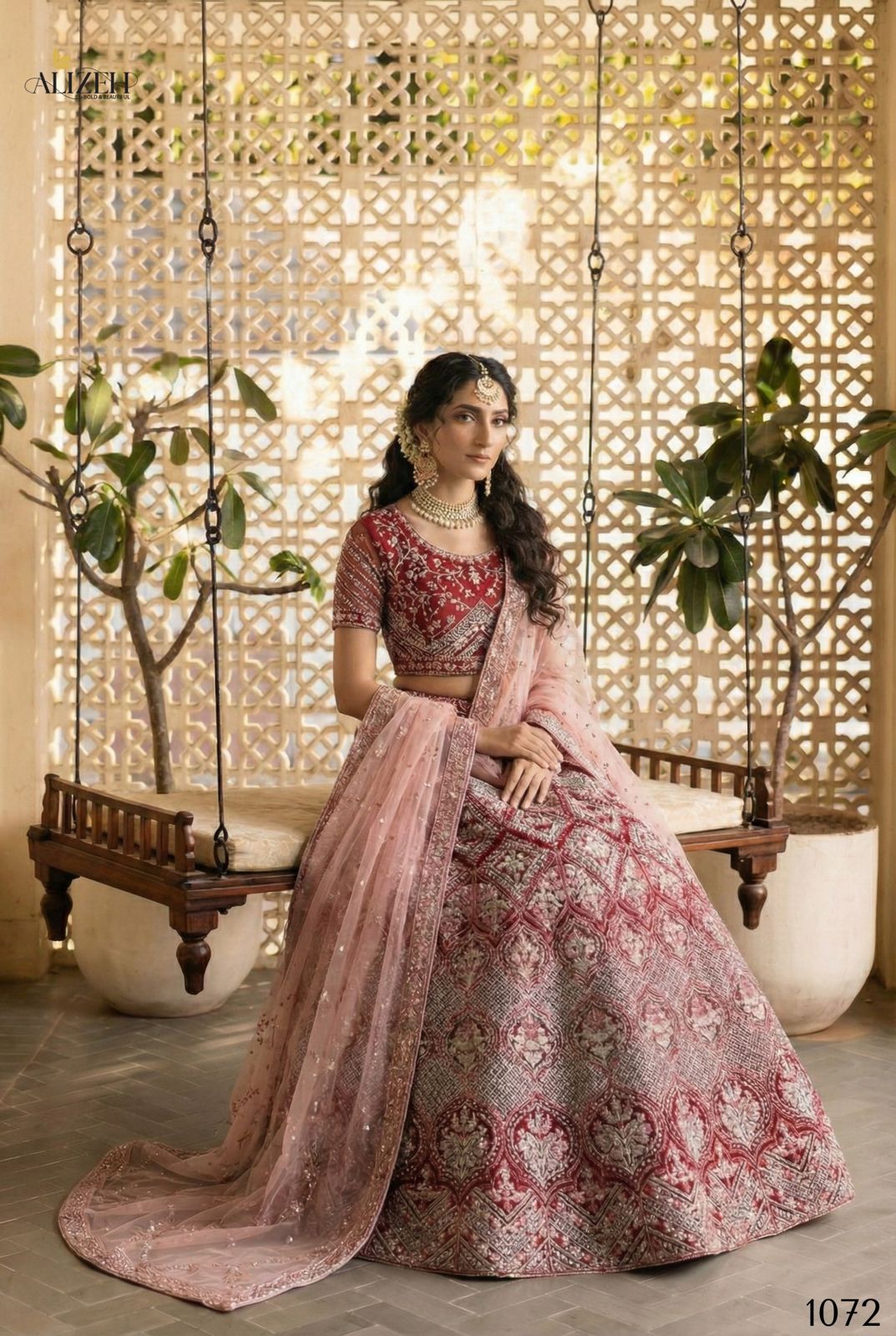 ALIZEH PRESENT SHADES SERIES 1072 BRIDAL LEHENGA CHOLI 2