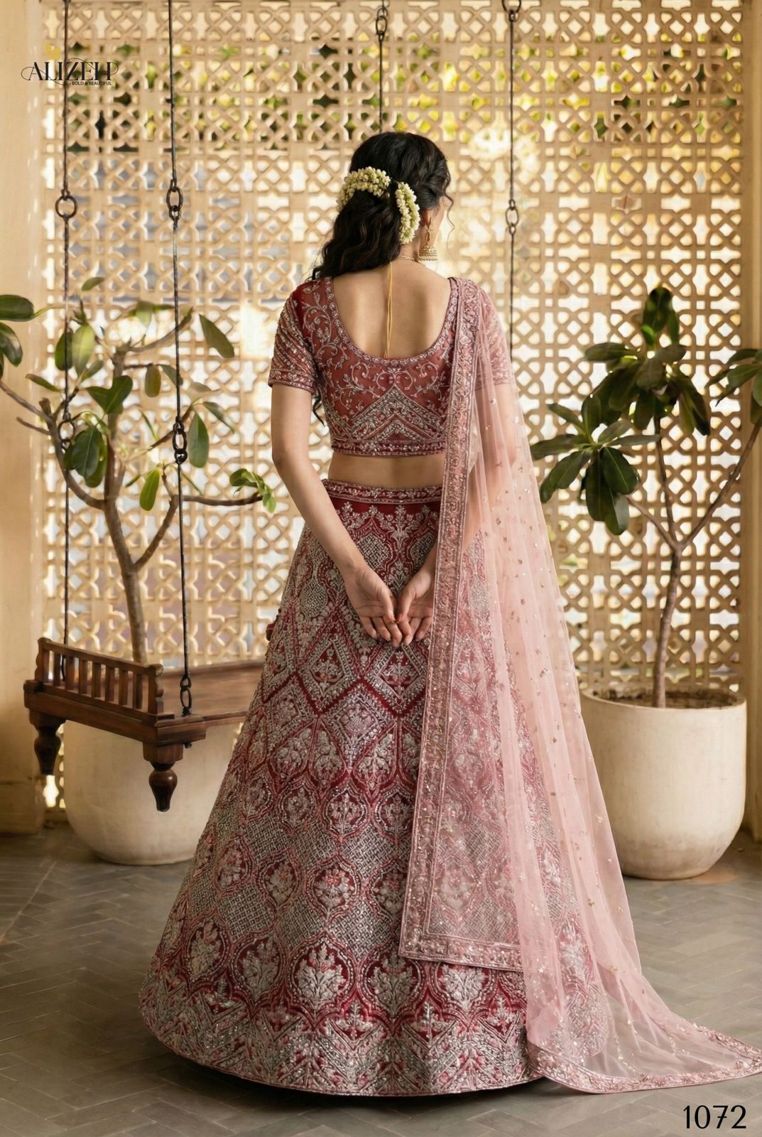 ALIZEH PRESENT SHADES SERIES 1072 BRIDAL LEHENGA CHOLI 3
