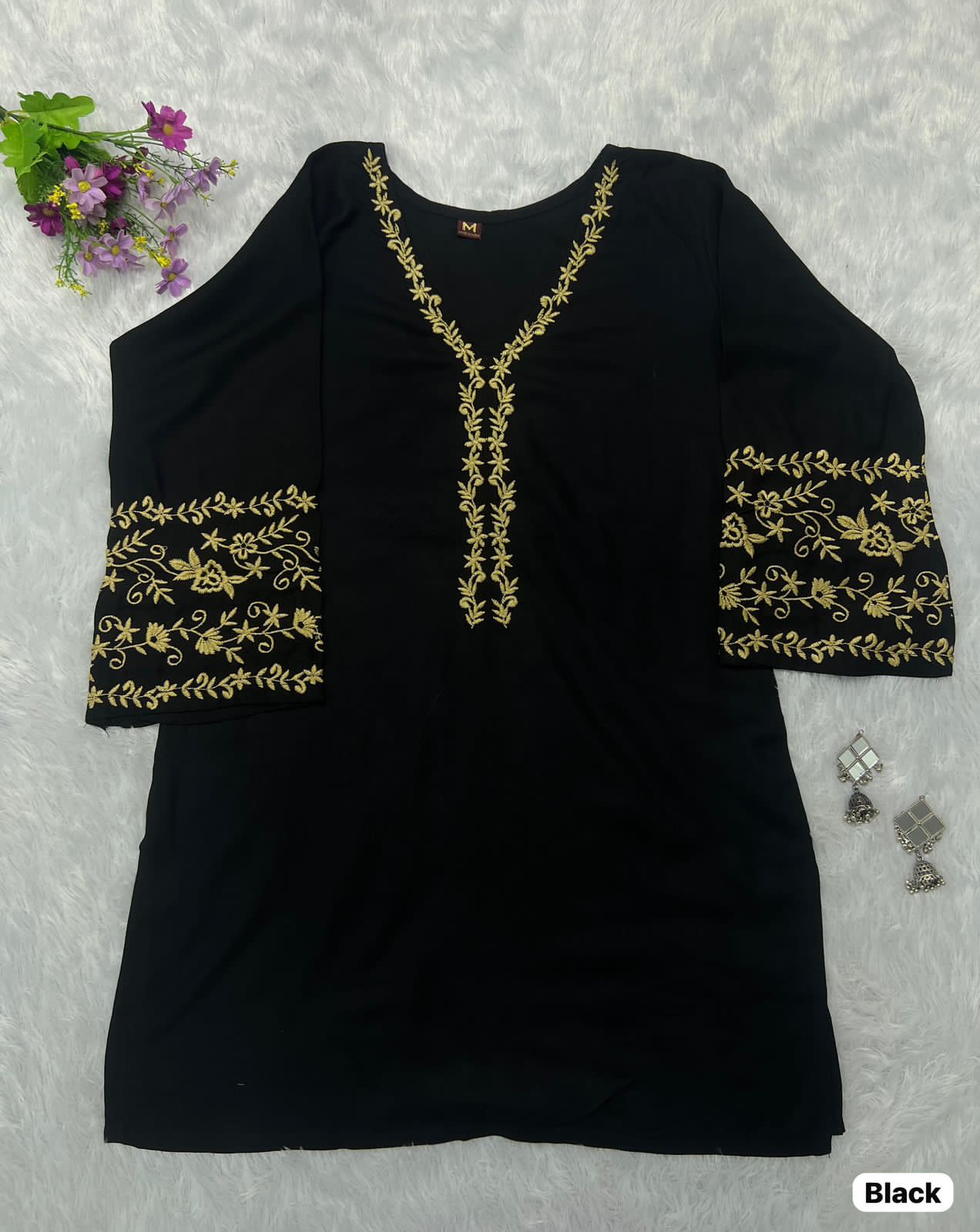 ADDA SERIES PRESENT SHORT LENGHT KURTI WITH EMBROIDERY WORK 2