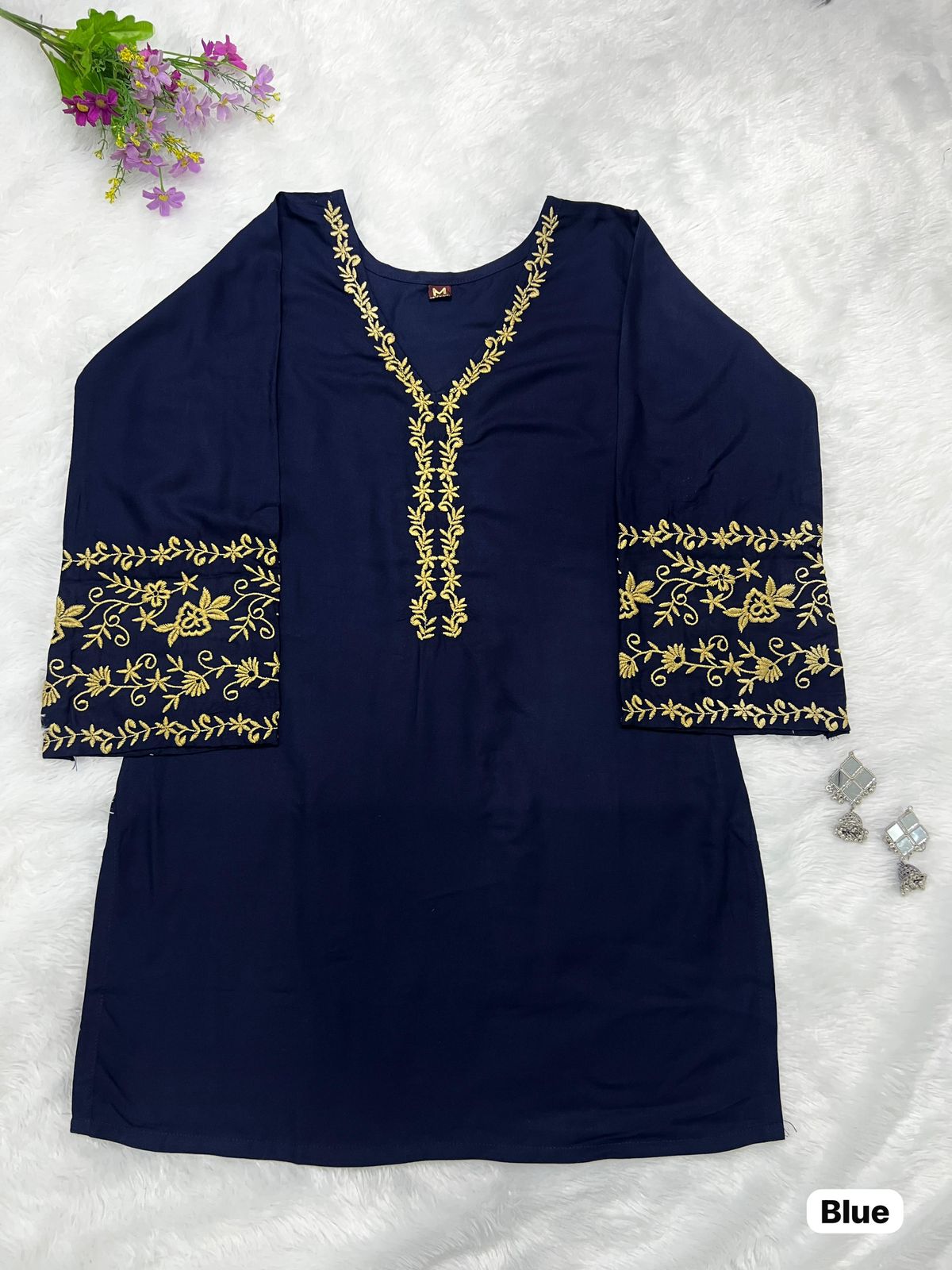 ADDA SERIES PRESENT SHORT LENGHT KURTI WITH EMBROIDERY WORK 10