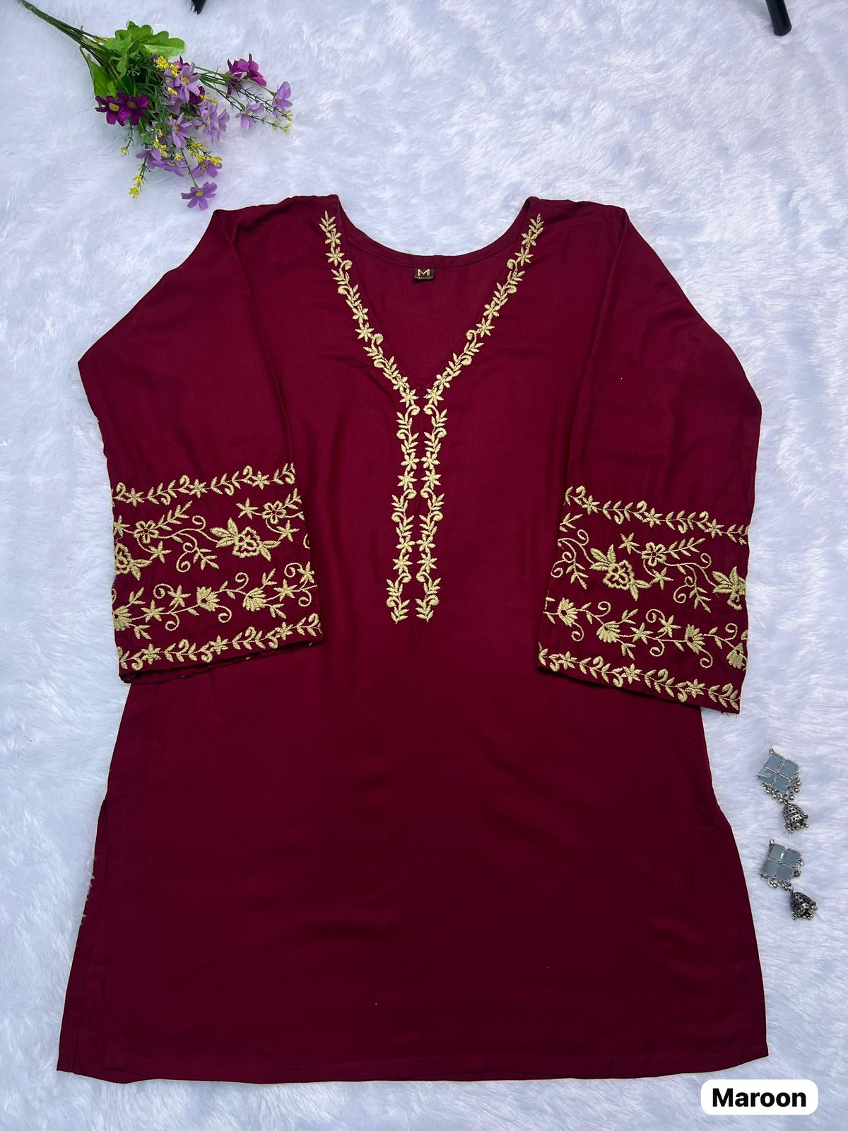 ADDA SERIES PRESENT SHORT LENGHT KURTI WITH EMBROIDERY WORK 9