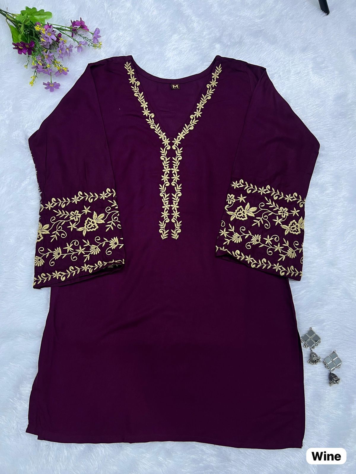 ADDA SERIES PRESENT SHORT LENGHT KURTI WITH EMBROIDERY WORK 8