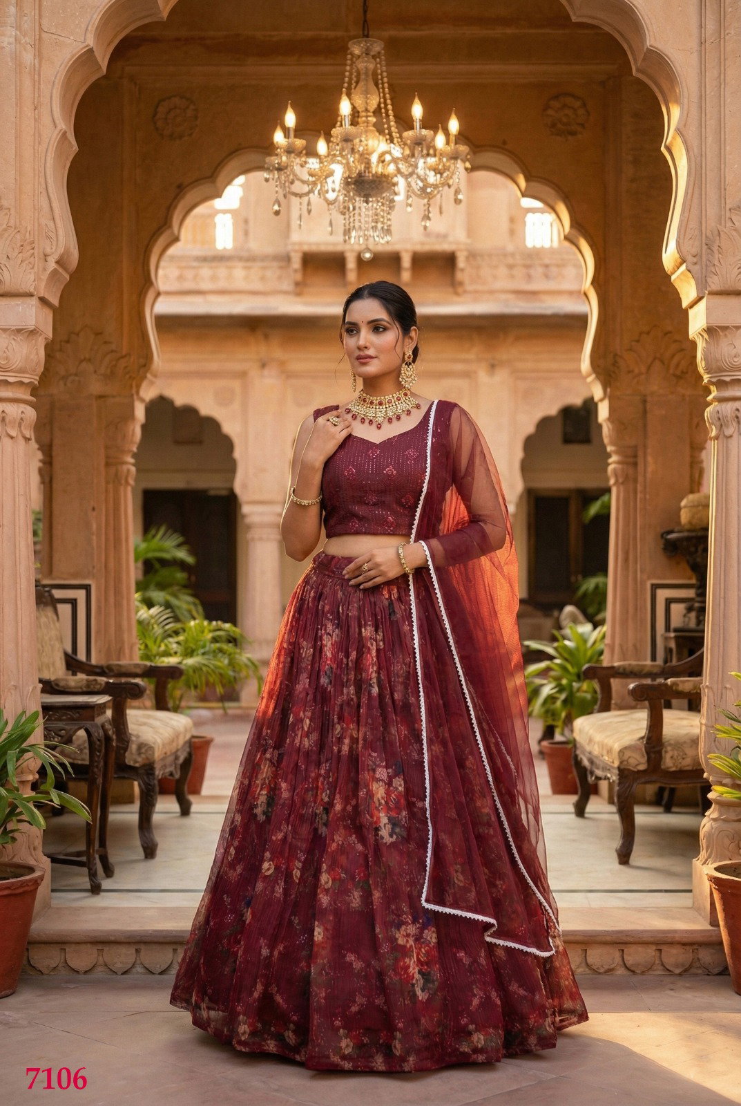 SENOHARA GULAB SERIES 7103-7106 PREMIUM LEHENGA CHOLI 2