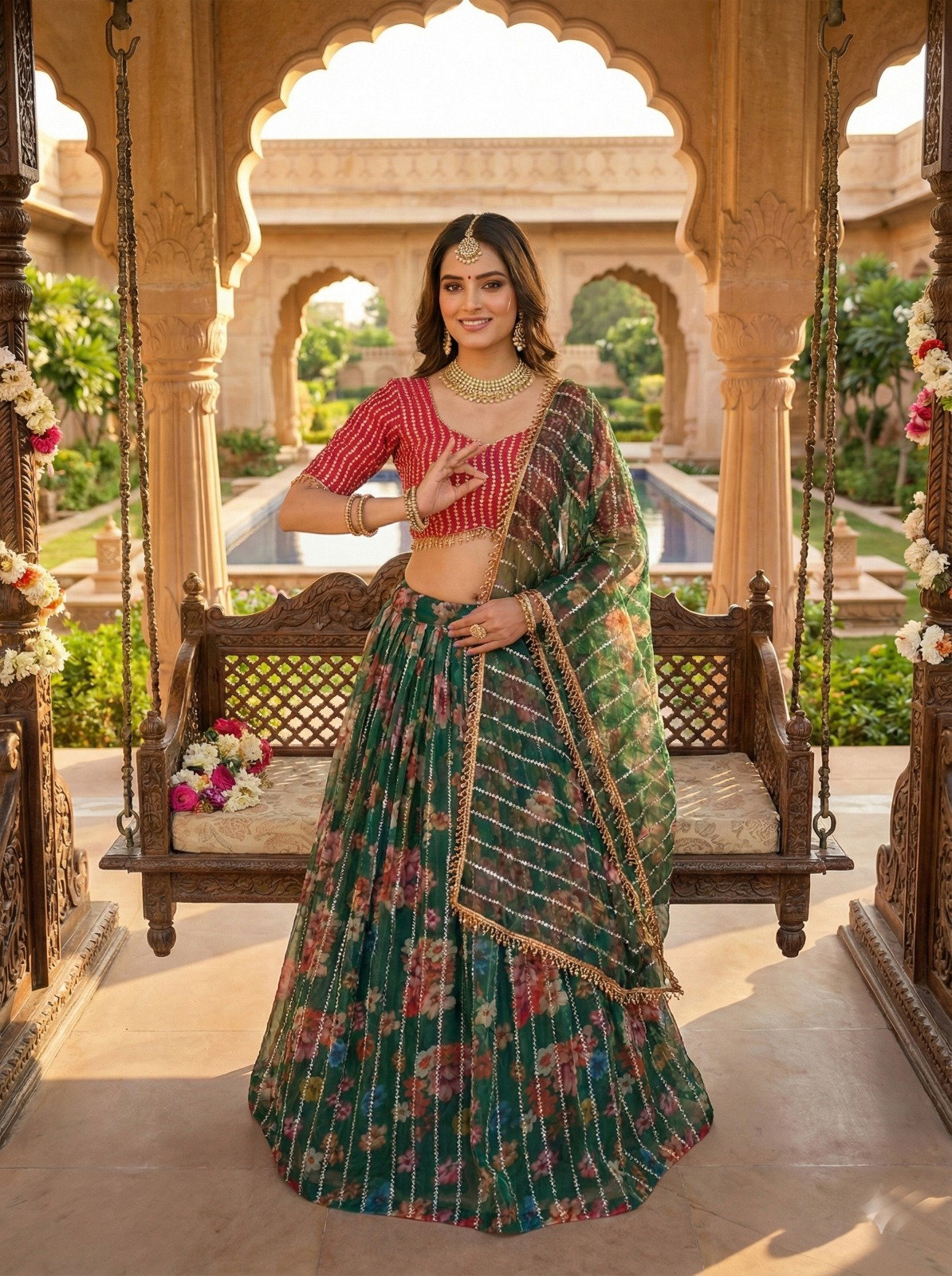 SENOHARA GULAB SERIES 7103-7106 PREMIUM LEHENGA CHOLI 3