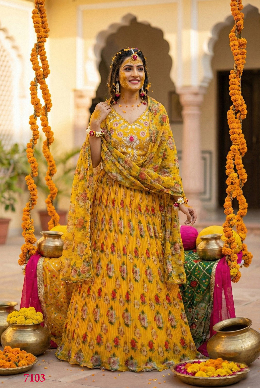 SENOHARA GULAB SERIES 7103-7106 PREMIUM LEHENGA CHOLI 12