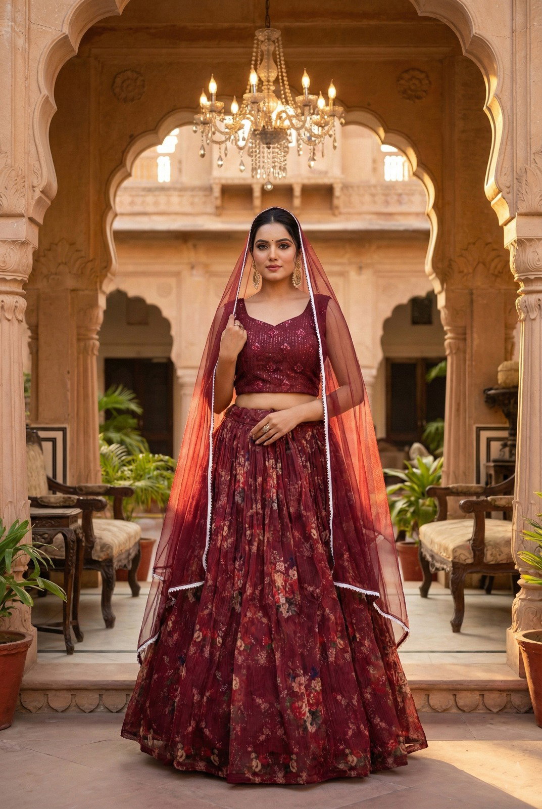SENOHARA GULAB SERIES 7103-7106 PREMIUM LEHENGA CHOLI 10