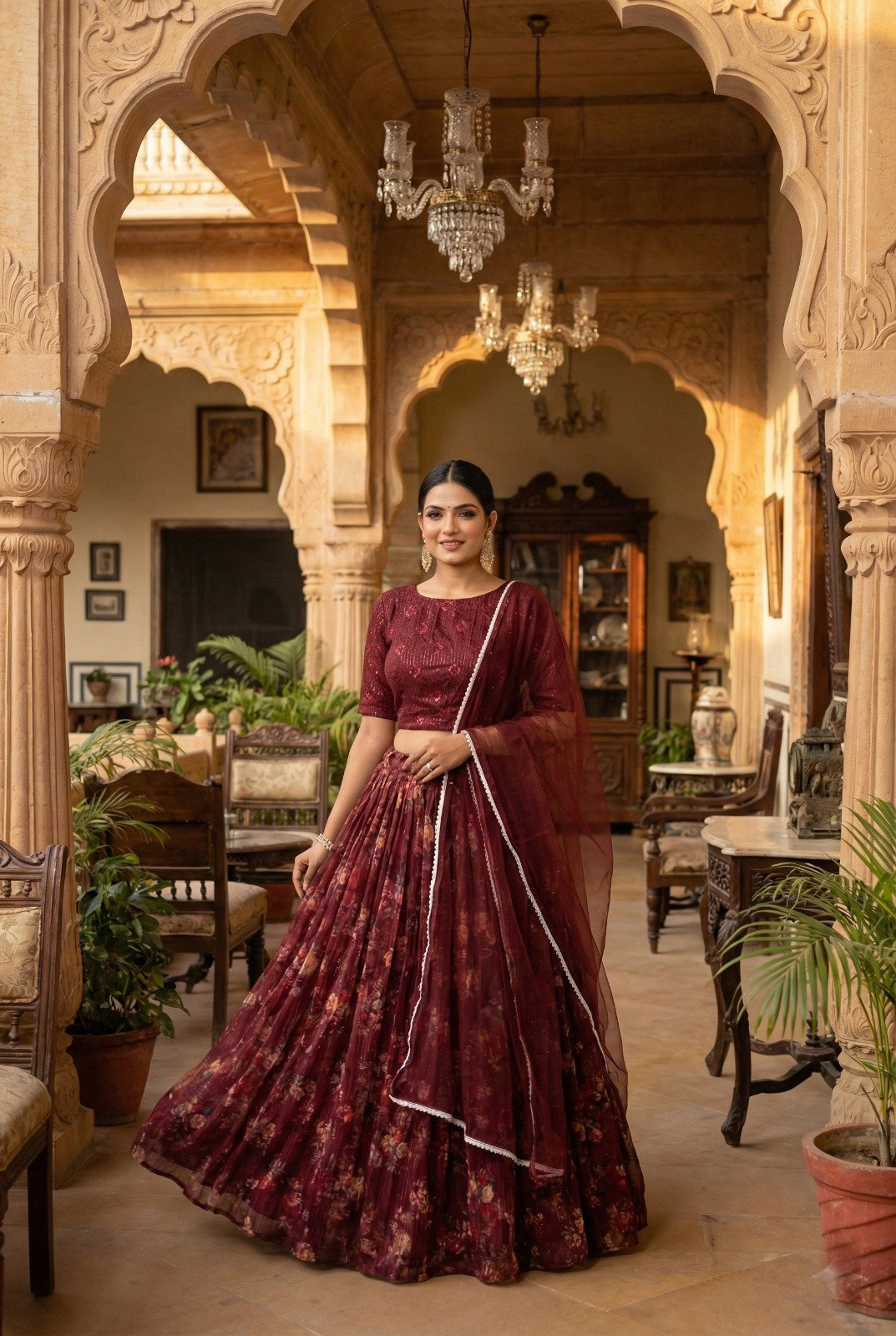 SENOHARA GULAB SERIES 7103-7106 PREMIUM LEHENGA CHOLI 9