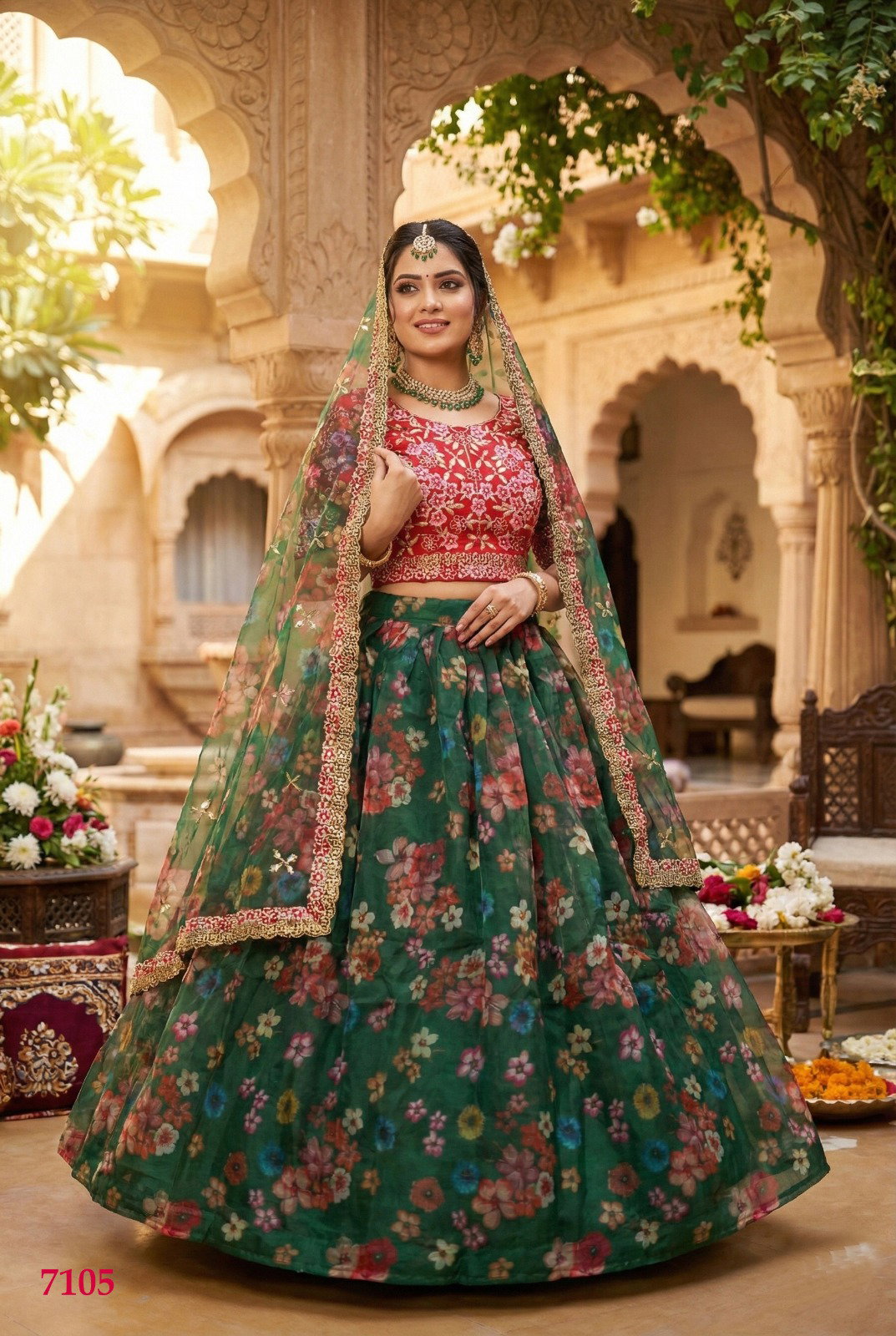 SENOHARA GULAB SERIES 7103-7106 PREMIUM LEHENGA CHOLI 8