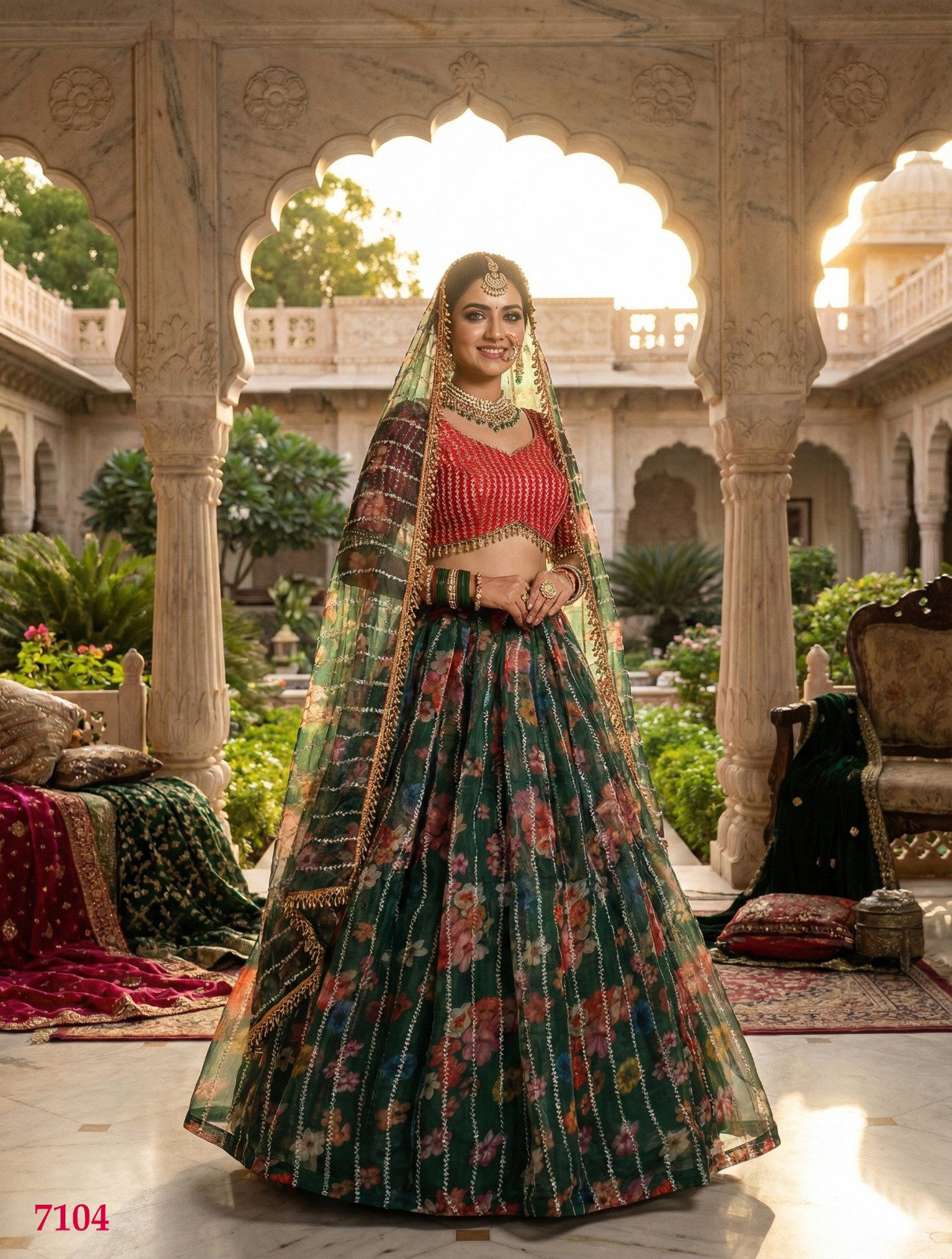 SENOHARA GULAB SERIES 7103-7106 PREMIUM LEHENGA CHOLI 6
