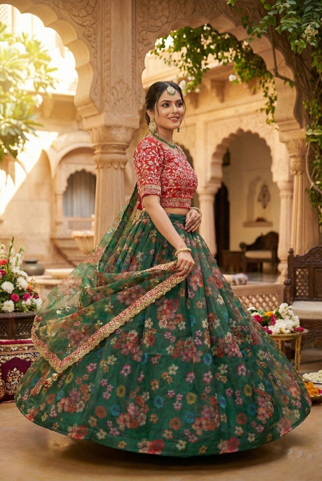 SENOHARA GULAB SERIES 7103-7106 PREMIUM LEHENGA CHOLI 5