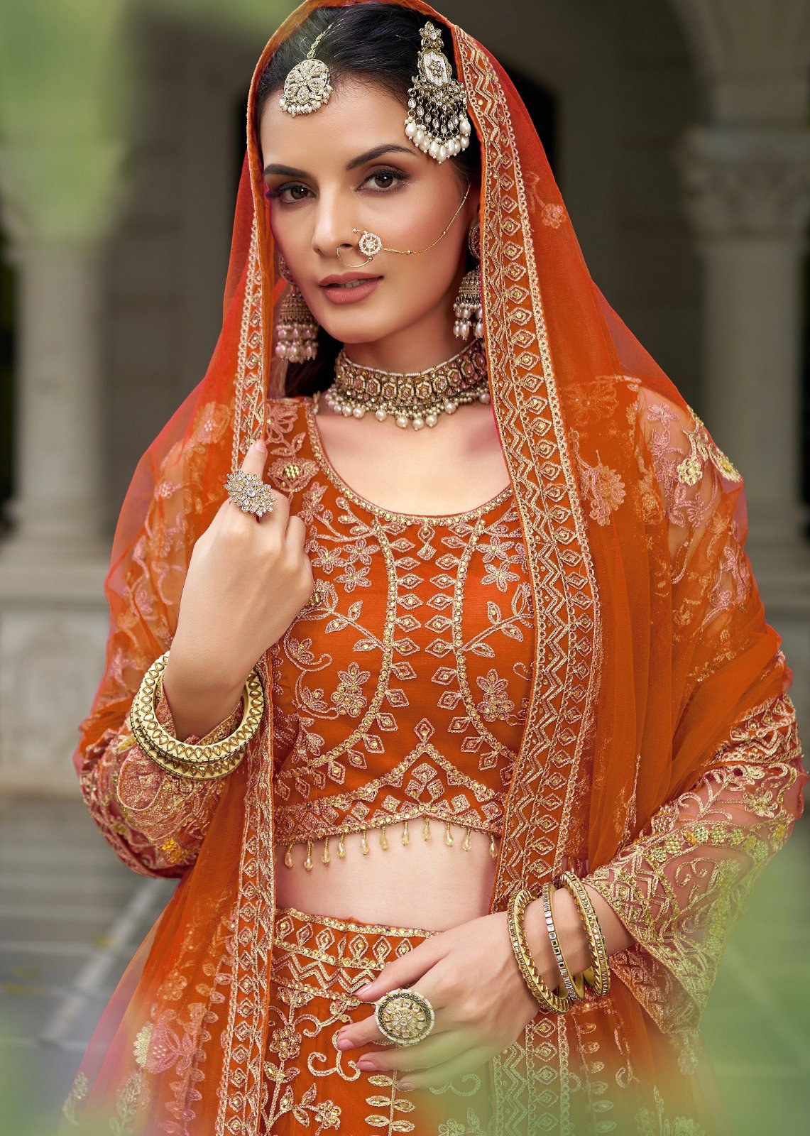 SENOHARA PRESENT BIDAI 2 BRIDAL LEHENGA CHOLI SERIES 4007A TO 4007 D 11