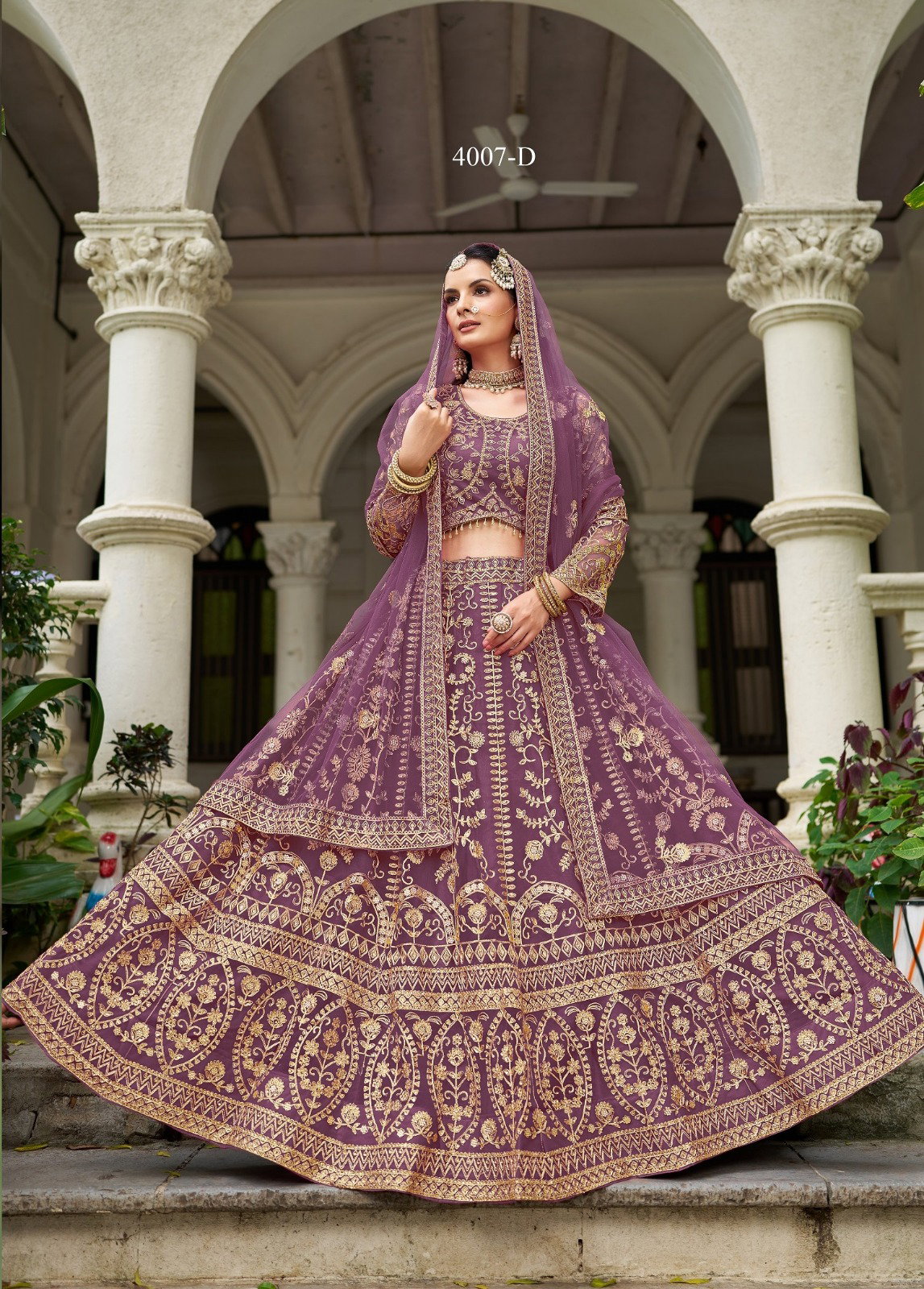 SENOHARA PRESENT BIDAI 2 BRIDAL LEHENGA CHOLI SERIES 4007A TO 4007 D 10
