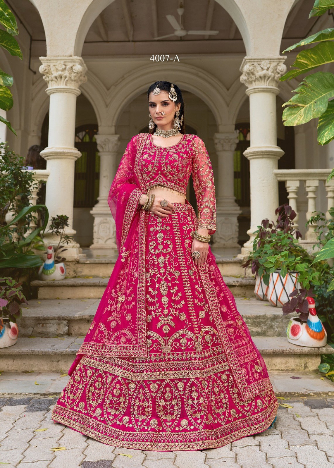 SENOHARA PRESENT BIDAI 2 BRIDAL LEHENGA CHOLI SERIES 4007A TO 4007 D 4