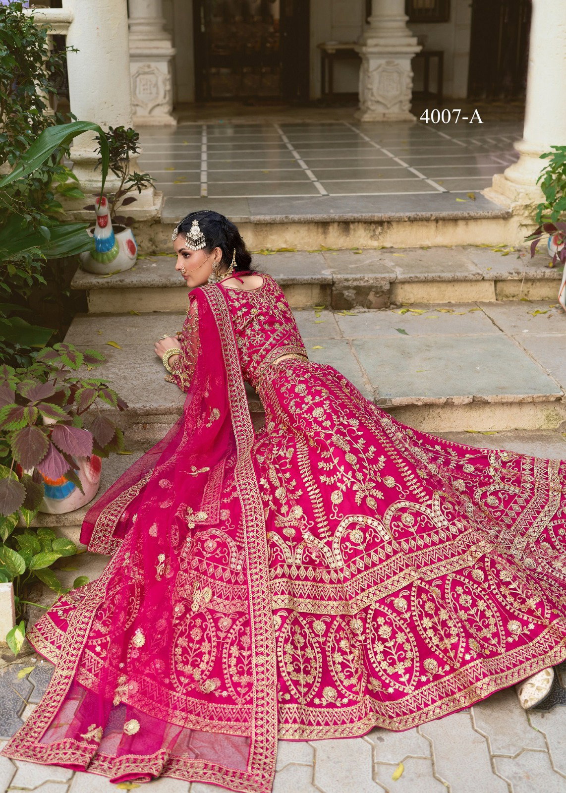 SENOHARA PRESENT BIDAI 2 BRIDAL LEHENGA CHOLI SERIES 4007A TO 4007 D 7