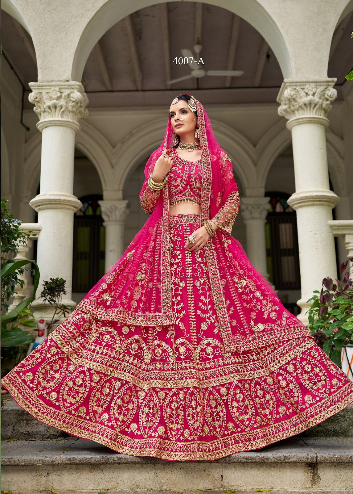 SENOHARA PRESENT BIDAI 2 BRIDAL LEHENGA CHOLI SERIES 4007A TO 4007 D 2