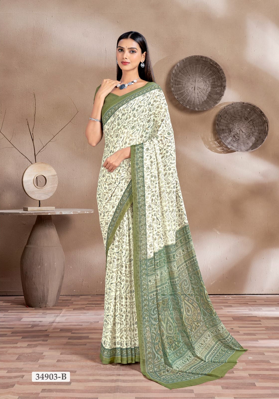 RUCHI PRESENT STAR CHIFFON 161 CHIFFON SAREE SERIES 34901A 12