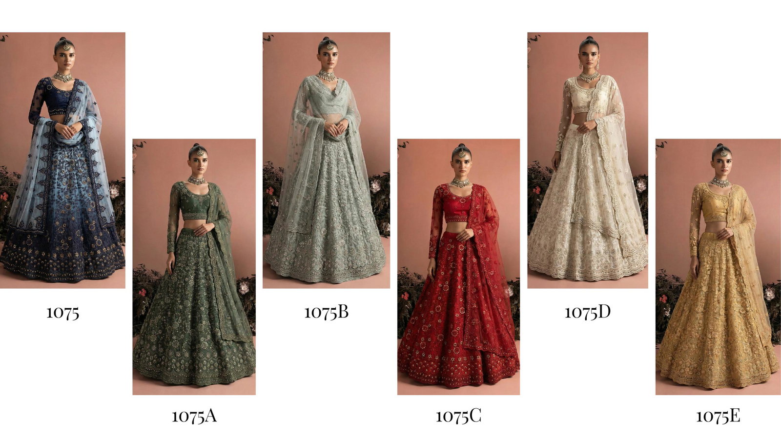 ALIZEH PRESENT BRIDAL 1075   LEHENGA CHOLI WITH NET DUPPATA 14